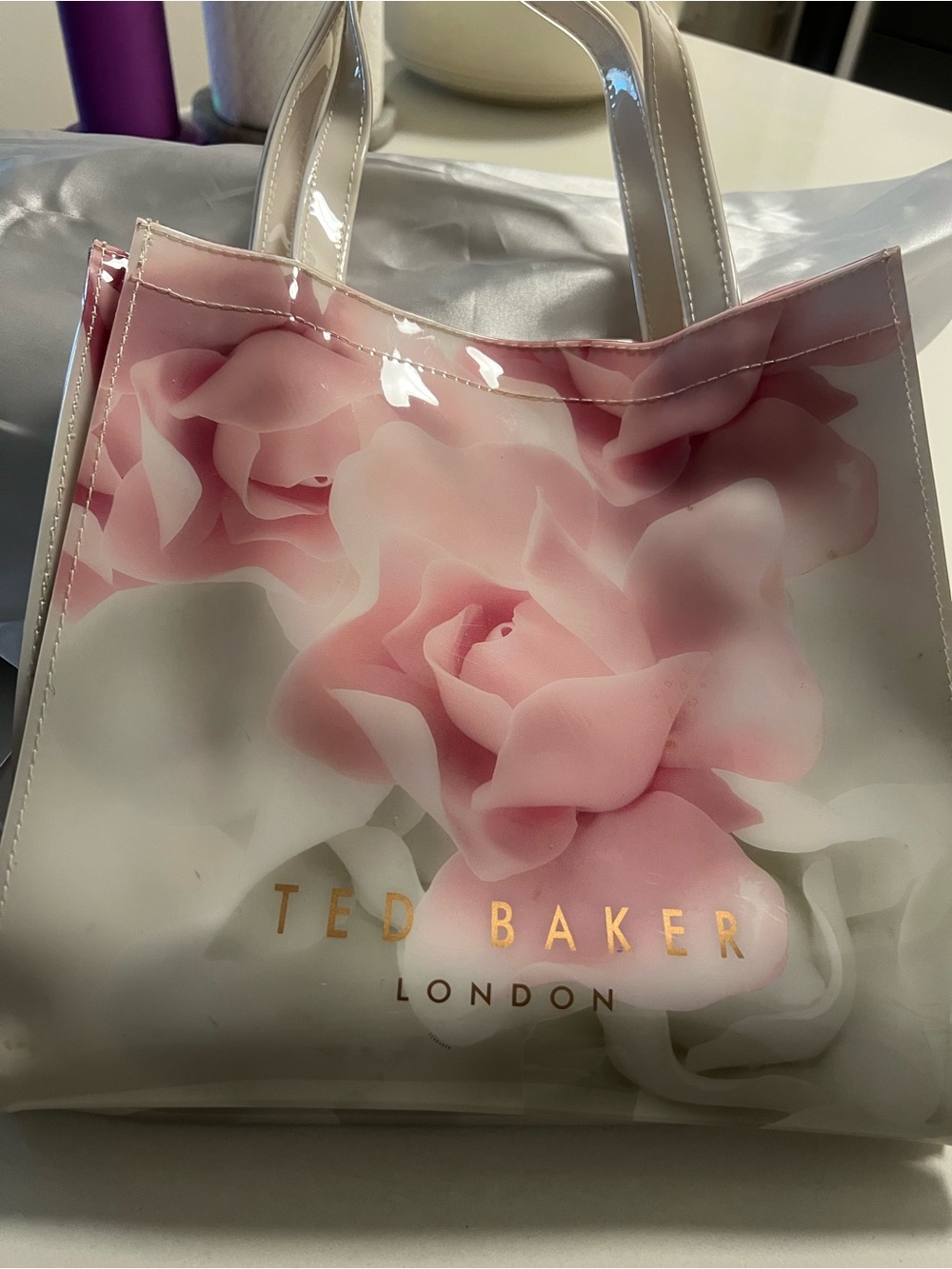 Ted Baker Pink Floral Gloss Tote
